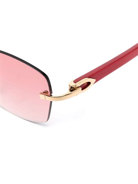 lunettes cartier rectangulaire|cartier unisex sunglasses.